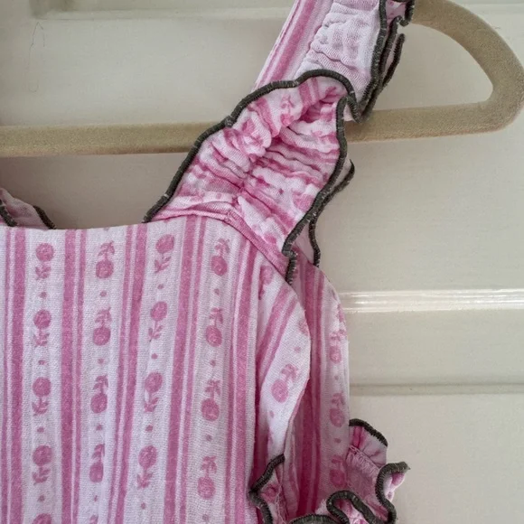 Birinit Pink Floral Kids Dress - Picture 5 of 9